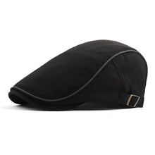 Load image into Gallery viewer, Men's Women's Beret Herringbone Flat Ivy Newsboy Hat Wool Blend Gatsby Cabbie Adjustable Cap
