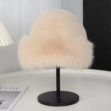 Load image into Gallery viewer, Women's Fluffy Fur Bucket Hat Plush Winter Fisherman Cap Warm Thick Hat for Snowy Days Christmas Gifts
