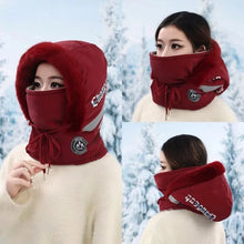 Load image into Gallery viewer, Casual Winter Balaclava Hat Thickened Windproof Ear Protection Hat Keep Warm Neck Warmer Beanies Cap Outdoor
