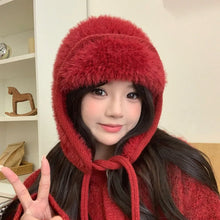 Load image into Gallery viewer, Balaclava Earflaps Ear Protection Hats Warm Cozy Beanies Caps Fleece Knitted Caps Outdoor
