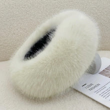 Load image into Gallery viewer, Fashion Thick Turban Hat Imitation Fox Fur Keep Warm Winter Hat Solid Color Fluffy Headband Winter
