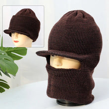 Load image into Gallery viewer, Knitted Woolen Autumn Winter Old Man Hat Hugger Toque Cap Stocking Head Watch  Scarf Warm Outdoor Cycling Thickened  8M54
