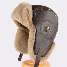 Load image into Gallery viewer, Russia Winter Faux fur Hat Unisex Windproof Warm Bomber Hats Outdoor Earflap Ski Cycling Hat
