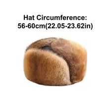 Load image into Gallery viewer, Fashion Thick Warm Winter Bomber Hat Ear Protection Casual Ushanka Fur Hat Windproof Ski Russian Cap Outdoor
