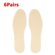 Load image into Gallery viewer, Insole Natural Lamb Fleece s Men Women Winter Keep Warm  Soft Wool Thicken pad Cashmere s Insert Thermal  Pads shoe pads
