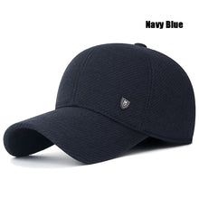 Load image into Gallery viewer, Mens Winter Baseball Cap with Ear Flaps, Baseball Winter Hats with Ear Flaps for Men Outdoor Walk Running  Adjustable Size
