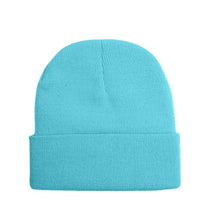 Load image into Gallery viewer, Customized Printed Logo Winter Knitted Keep Warm Cold Cap Unisex Solid Color Hip Hop Crochet Skull Beanie Hats
