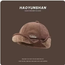 Load image into Gallery viewer, Mesh Red ins Lamb Fleece Thickened Warm Duck Tongue Ear Protection Hat for Men and Women Autumn and Winter Thickened Riding
