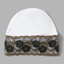 Load image into Gallery viewer, New Luxury Embroidery Turban Cap Women Floral Rhinestone Islamic Headwear Bonnet Lace Modal Female Head Wraps
