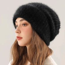 Load image into Gallery viewer, New Large Size Rabbit Fur Hat Rabbit Fur Solid Color Head Cap Windproof Winter Hat Winter
