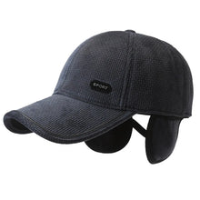 Load image into Gallery viewer, Warm Winter Baseball Cap with Ear Flaps for Men, Auturnn Thick Cap for Gifts
