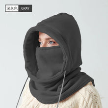 Load image into Gallery viewer, 3PCS Unisex Winter Balaclava Knit Hood Windproof Drawstring Motorcycle Riding Warm Cap Headgear for Cold Weather
