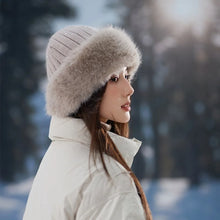 Load image into Gallery viewer, Thickening Winter Women's Warm Fur Hat Without Brim Cold-proof Warm Ear Protection Fisherman Caps Warming Tools Baseball Cap
