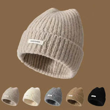 Load image into Gallery viewer, New Solid Color Knitted Beanies Anti-cold Outdoor Female Beanie Caps Keep Warm Warmer Bonnet For Women/Men/Students
