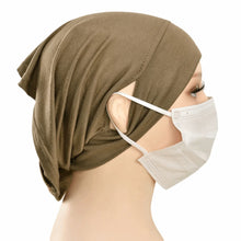 Load image into Gallery viewer, Silky Cotton Tube Hat Solid Color Elastic Modal Chemotherapy Cap Soft Material Small Cap Headscarf Underscarf Islamic Headwear
