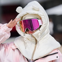 Load image into Gallery viewer, Warm Winter Down Hooded Hats Ultralight Drawstring Coat Short Tank Top Zippper Removable Neck Cover Fake High Collars Women's
