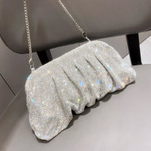 Load image into Gallery viewer, Shiny handle Rhinestones Handmade Evening Clutch Bags New Folds Purses And Handbags Luxury Designer Wedding Party
