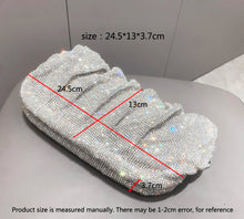Load image into Gallery viewer, Shiny handle Rhinestones Handmade Evening Clutch Bags New Folds Purses And Handbags Luxury Designer Wedding Party
