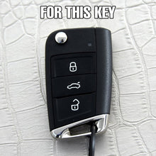 Load image into Gallery viewer, Silicone Key Case Cover For Polo Golf 7 Tiguan for Skoda Octavia Kodiaq Karoq for SEAT Ateca Leon Ibiza 2016 2017 2018 2019
