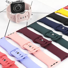 Load image into Gallery viewer, Silicone Sport Band For Apple Watch Series Se 6 5 4 3 21 44mm 40mm Smart Bracelet Watchband Pin Tuck Strap on iWatch 6 38mm 42mm
