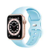 Load image into Gallery viewer, Silicone Sport Band For Apple Watch Series Se 6 5 4 3 21 44mm 40mm Smart Bracelet Watchband Pin Tuck Strap on iWatch 6 38mm 42mm
