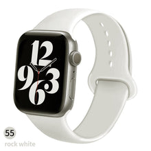 Load image into Gallery viewer, Silicone Strap For Apple Watch band 6 44mm 42mm 40mm 38mm Smart rubber watchband bracelet iWatch band for Series 6 SE 5 4 3 2 se
