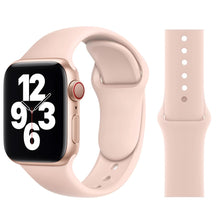 Load image into Gallery viewer, Silicone Strap For Apple Watch band 6 44mm 42mm 40mm 38mm Smart rubber watchband bracelet iWatch band for Series 6 SE 5 4 3 2 se
