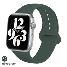 Load image into Gallery viewer, Silicone Strap For Apple Watch band 6 44mm 42mm 40mm 38mm Smart rubber watchband bracelet iWatch band for Series 6 SE 5 4 3 2 se
