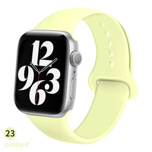 Load image into Gallery viewer, Silicone Strap For Apple Watch band 6 44mm 42mm 40mm 38mm Smart rubber watchband bracelet iWatch band for Series 6 SE 5 4 3 2 se

