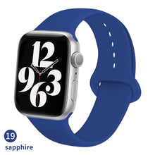 Load image into Gallery viewer, Silicone Strap For Apple Watch band 6 44mm 42mm 40mm 38mm Smart rubber watchband bracelet iWatch band for Series 6 SE 5 4 3 2 se
