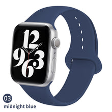 Load image into Gallery viewer, Silicone Strap For Apple Watch band 6 44mm 42mm 40mm 38mm Smart rubber watchband bracelet iWatch band for Series 6 SE 5 4 3 2 se
