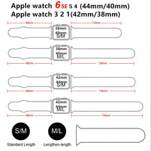Load image into Gallery viewer, Silicone Strap For Apple Watch band 6 44mm 42mm 40mm 38mm Smart rubber watchband bracelet iWatch band for Series 6 SE 5 4 3 2 se
