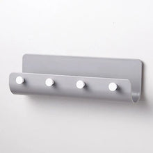 Load image into Gallery viewer, Simple U-shaped Wall Hanging Hook Rack Nail Free Belt 4 Hook Storage Rack Home Creative Multi-Purpose Key Hook
