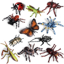 Load image into Gallery viewer, Simulated Insect Animal Figurine Model Spider Grasshopper Butterfly Snail Action Figure Scene Decoration Kids Collect Toys Gifts
