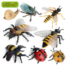 Load image into Gallery viewer, Simulation Animal Insect PVC ladybug Bee spider Model Action Figure Collection Miniature Cognition Educational Toys for Children
