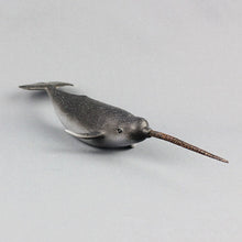 Load image into Gallery viewer, Simulation Animal Model Toys Narwhal Whale Ocean Figures Education Cognitive Kids Educational Toys for Children Gift
