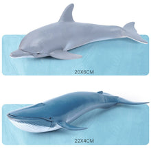 Load image into Gallery viewer, Simulation Marine Sea Life Whale Figurines Shark Cachalot Action Figures Ocean Animal Model Dolphin Hammerhead Educational Toys
