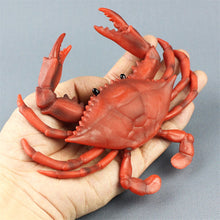 Load image into Gallery viewer, 2pcs/set Simulation Mini Crab Collection Child Figurine Animal Model Home Decor Kids Toys Realistic Sea Animal Modern Model Accessories
