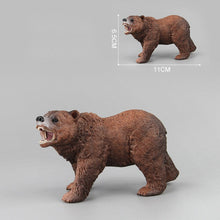 Load image into Gallery viewer, Simulation of wild animal model bear toy children baby brown bear fun toy figure home decorations collection enthusiasts
