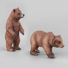 Load image into Gallery viewer, Simulation of wild animal model bear toy children baby brown bear fun toy figure home decorations collection enthusiasts
