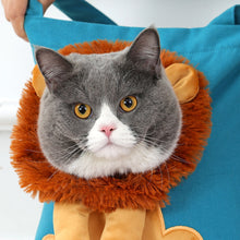 Load image into Gallery viewer, Soft Pet Carriers Lion Design Portable Breathable Bag Cat Dog Carrier Bags Outgoing Travel Pets Handbag With Safety Zippers
