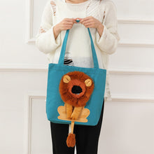 Load image into Gallery viewer, Soft Pet Carriers Lion Design Portable Breathable Bag Cat Dog Carrier Bags Outgoing Travel Pets Handbag With Safety Zippers
