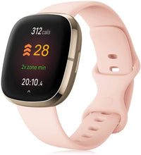 Load image into Gallery viewer, Soft Silicone Watch Strap Replacement Wrist Watch Band For Fitbit Versa 3/Fitbit Sense Watchband Wristband Bands
