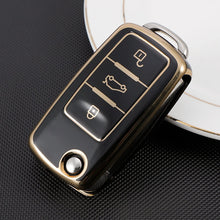 Load image into Gallery viewer, Soft TPU Car Remote Key Case Full Cover Holder For POLO Tiguan Passat B5 B6 B7 Golf EOS Scirocco Jetta MK6 Octavia
