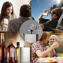 Load image into Gallery viewer, Stainless Steel Hip Liquor Flask Whiskey Alcohol Pocket Wine Bottle CLH@8

