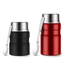 Load image into Gallery viewer, Stainless Steel Insulation Lunch Box Soup with Spoon Containers  Thermo Mug Thermo Cup 500ML 750ML Vacuum Flasks Thermosbeker
