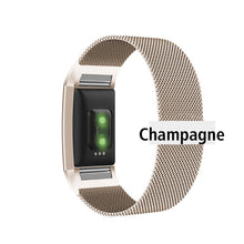 Load image into Gallery viewer, Stainless Steel Magnetic Milanese Loop Band for Fitbit Charge 2 band Replacement Wristband Strap for Fitbit Charge 3 4 Watchband
