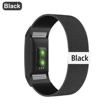 Load image into Gallery viewer, Stainless Steel Magnetic Milanese Loop Band for Fitbit Charge 2 band Replacement Wristband Strap for Fitbit Charge 3 4 Watchband
