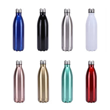 Load image into Gallery viewer, Stainless Steel Water Bottles 12oz 17oz 26oz 35oz Sports Thermos Insulated Bottles Keep Cold for 24 Hours and hot for 12 Hours
