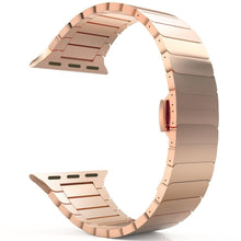 Load image into Gallery viewer, Stainless Steel strap for Apple Watch band 44mm 40mm iWatch band 42mm/38mm Butterfly Metal Bracelet Apple watch serie 5 4 3 se 6
